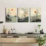 Set of 3 wall Art Phototiles for wall decoration/ wooden wall phototiles