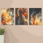Set of 3 wall Art Phototiles for wall decoration/ wooden wall phototiles