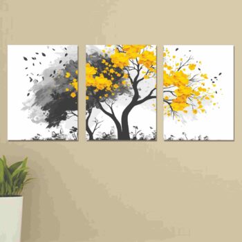 Set of 3 wall Art Phototiles for wall decoration/ wooden wall phototiles
