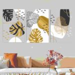 Set of 3 Abstract theme wall Art Phototiles for wall decoration/ wooden wall phototiles