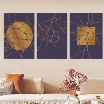 Set of 3 wall Art Phototiles for wall decoration/ wooden wall phototiles