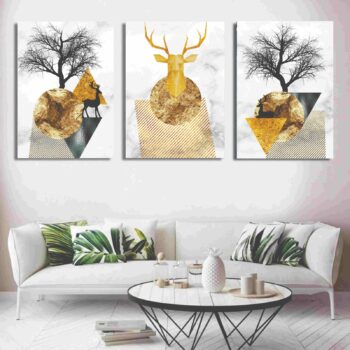 Set of 3 wall Art Phototiles for wall decoration/ wooden wall phototiles