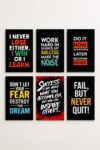 Set of 6 Motivational Theme phototiles for wall Decoration/ wooden phototiles