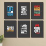 Set of 6 Motivational Theme phototiles for wall Decoration/ wooden phototiles (007)