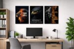 Premium 3-Frame Motivational Wall Art Set