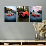 Set of 3 Premium Wall Art Photo Tiles – Modern Home Decor Sets