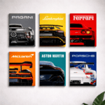 Set of 6 Premium Wall Art Photo Tiles – Modern Home Decor Sets