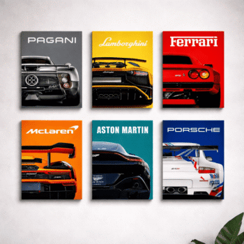 Set of 6 Premium Wall Art Photo Tiles – Modern Home Decor Sets