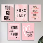 Set of 5 Premium Wall Art Photo Tiles