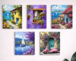 Set of 5 Premium Wall Art Photo Tiles